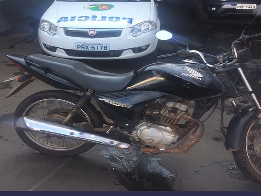 Imagem de PM recupera moto furtada em Rio Verde