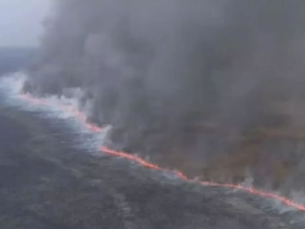 Imagem de Parte do Parque Nacional das Emas é destruído pelo fogo