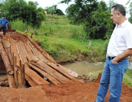 Imagem de Pontes da zona rural caem e deixam região isolada