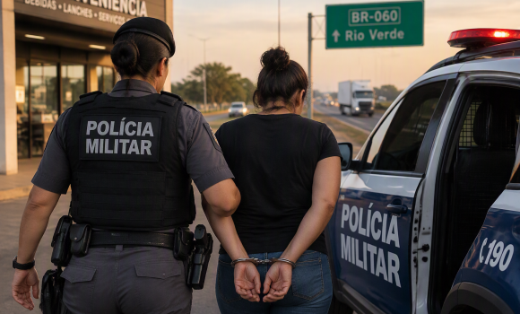 Imagem de Foragida por tráfico de drogas é presa pela Polícia Militar às margens da BR-060