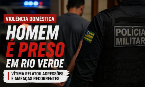 Imagem de Homem é preso suspeito de agredir e ameaçar companheira em Rio Verde