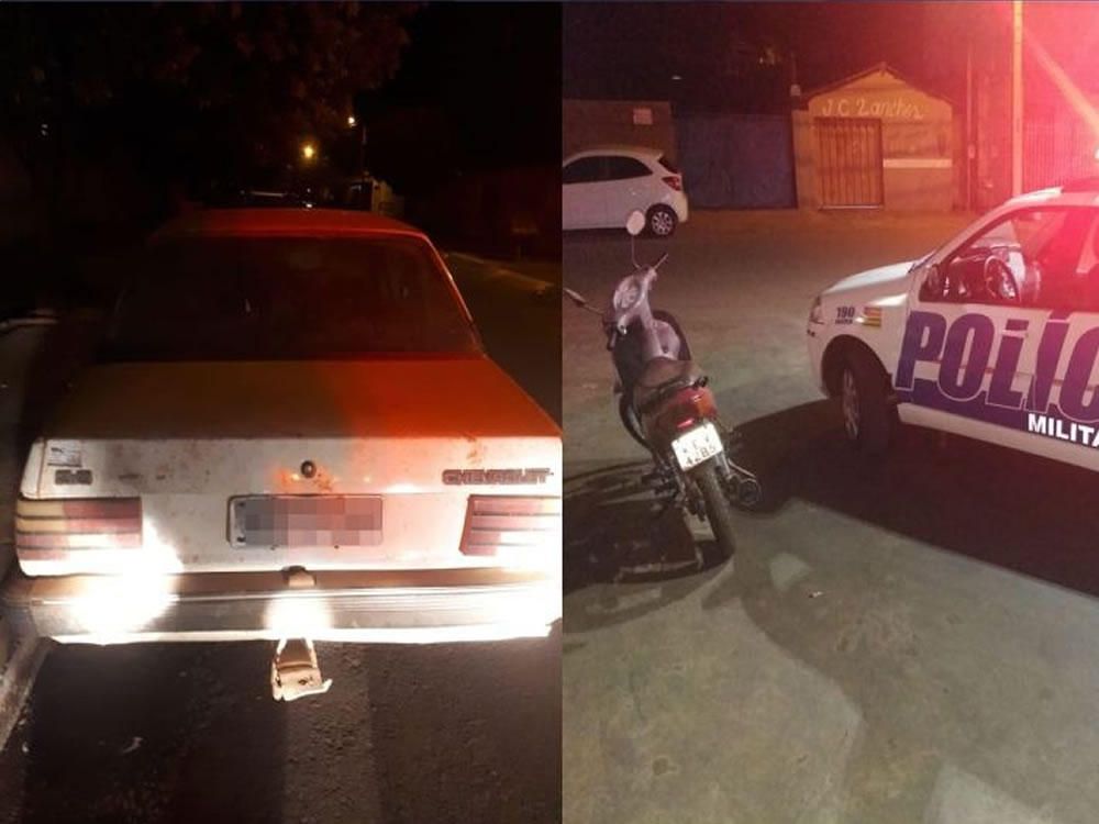 Imagem de PM recupera dois veículos em Rio Verde