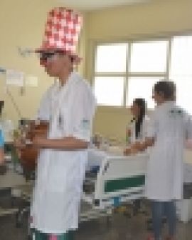 Imagem de Universo da Alegria anima pacientes do Hurso