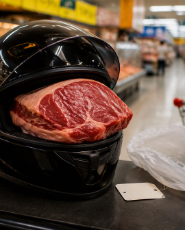Imagem de Nem deu tempo de acender a churrasqueira: suspeito furta carne e acaba preso