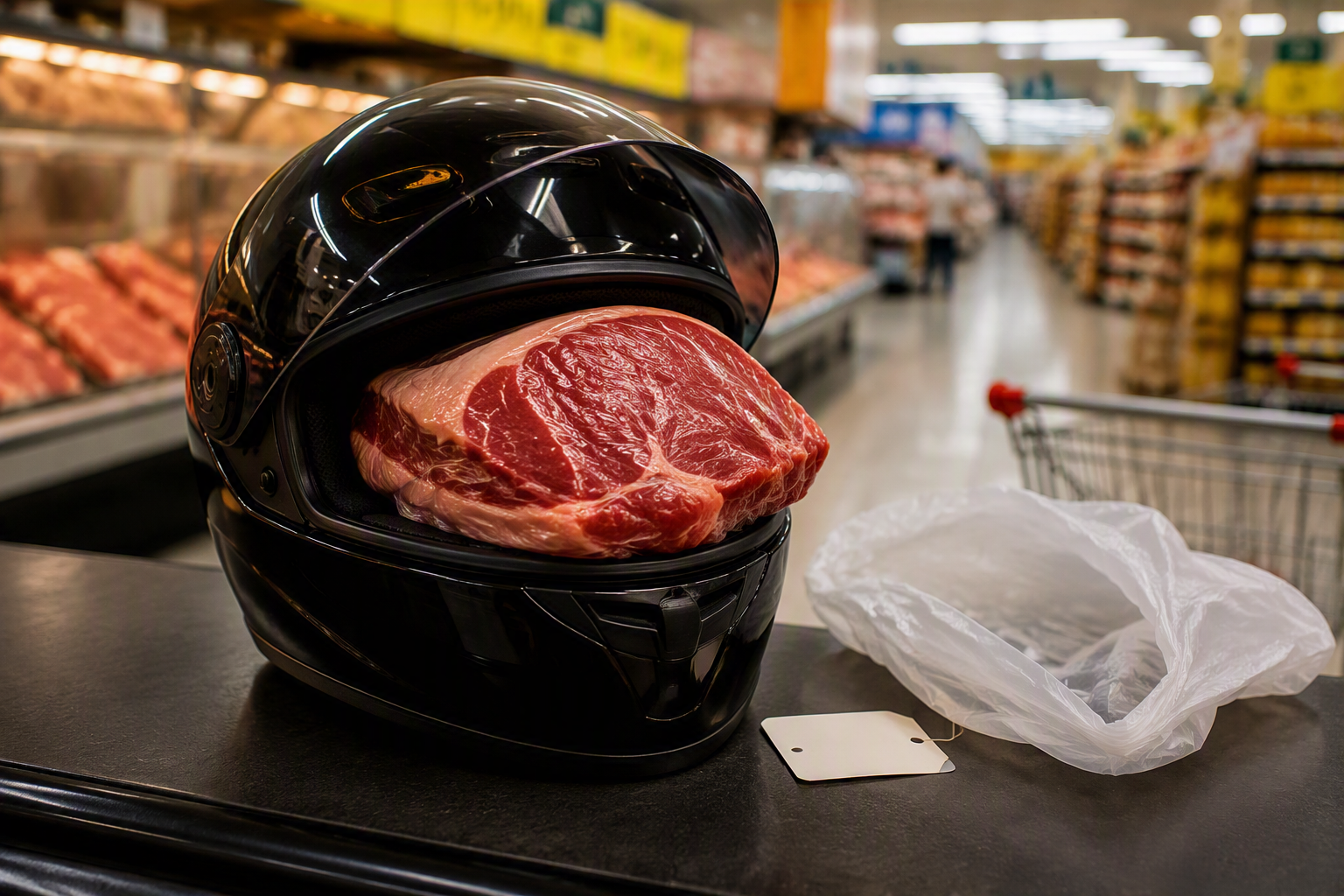 Imagem de Nem deu tempo de acender a churrasqueira: suspeito furta carne e acaba preso