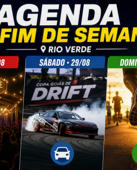 Imagem de Agenda do fim de semana em Rio Verde tem shows gratuitos, drift, corrida e cinema