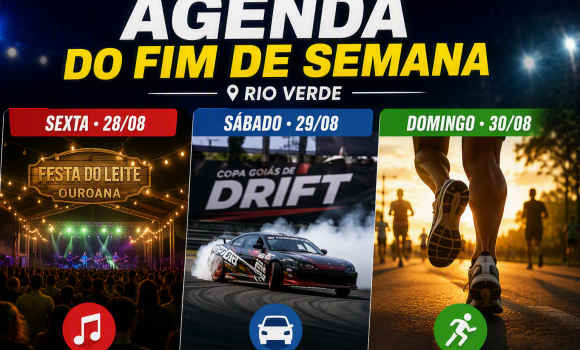Imagem de Agenda do fim de semana em Rio Verde tem shows gratuitos, drift, corrida e cinema