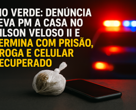 Imagem de PM encontra droga e celular com registro de furto em casa no Nilson Veloso II, em Rio Verde
