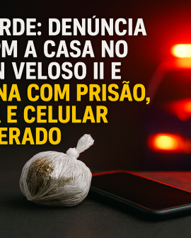 Imagem de PM encontra droga e celular com registro de furto em casa no Nilson Veloso II, em Rio Verde