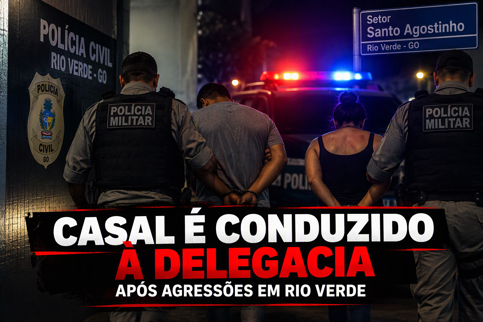 Imagem de Casal é conduzido à delegacia após agressões mútuas no Bairro Santo Agostinho