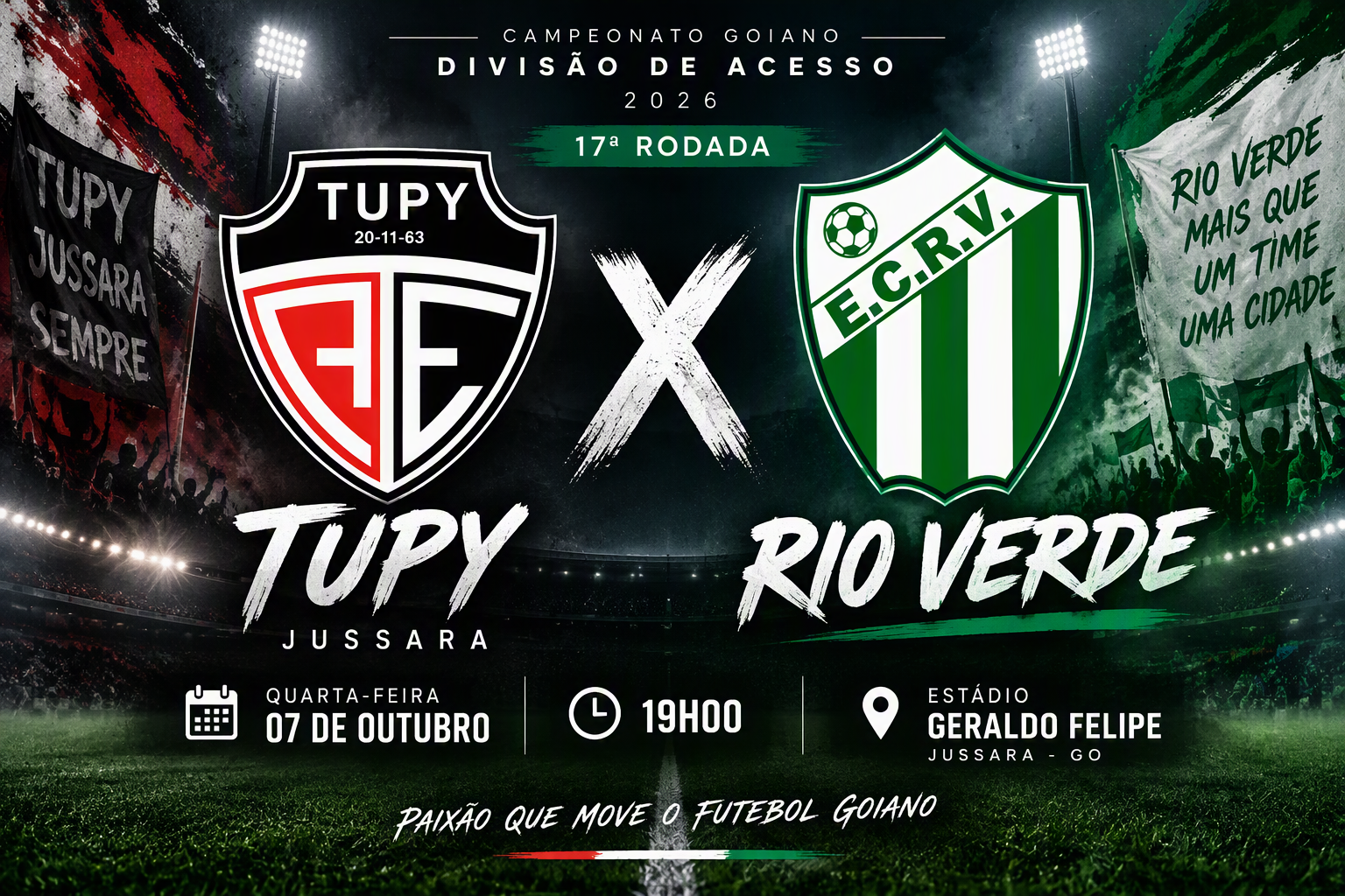Imagem de Rio Verde enfrenta velho algoz em Jussara e pode conquistar o título da Divisão de Acesso nesta quarta