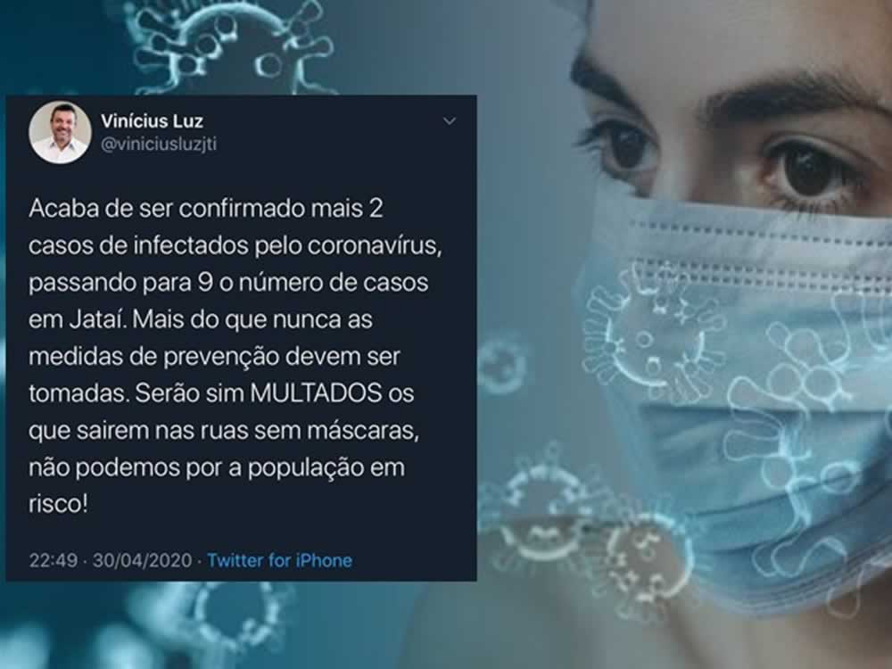 Imagem de Jataí tem 3 novos casos de coronavírus