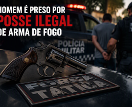 Imagem de Homem é preso após polícia encontrar revólver em residência no Santa Clara