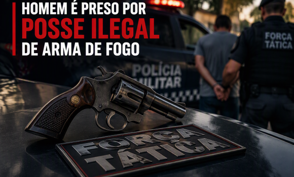 Imagem de Homem é preso após polícia encontrar revólver em residência no Santa Clara