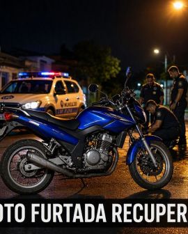 Imagem de Motocicleta furtada é recuperada pela PM no Jardim Presidente