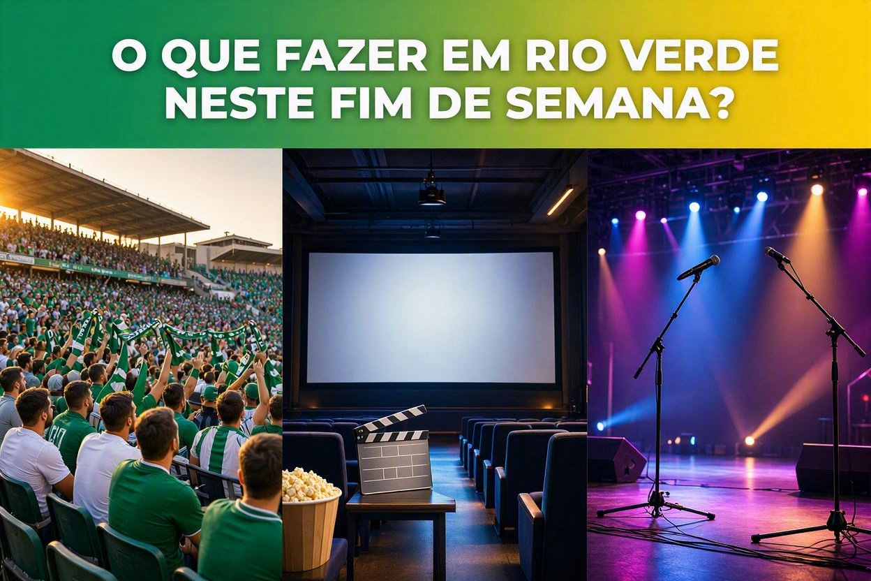 Imagem de Agenda do fim de semana em Rio Verde tem jogo do Verdão, cinema, música e conferência