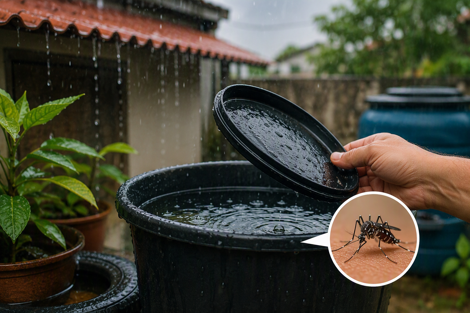 Imagem de Chuva retorna a Rio Verde e reacende alerta para hábitos que favorecem a proliferação de mosquitos