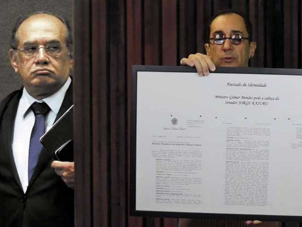 Imagem de Kajuru emoldura ação movida por Gilmar Mendes: “Nefasto”