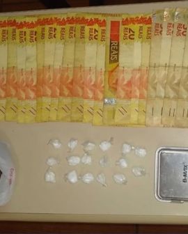 Imagem de PM prende traficante no Pauzanes