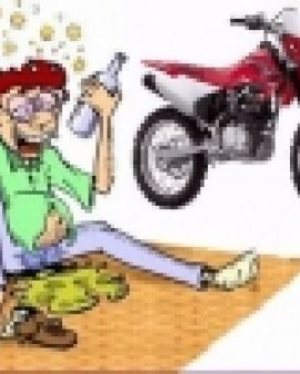 Imagem de Motociclista flagrado bêbado