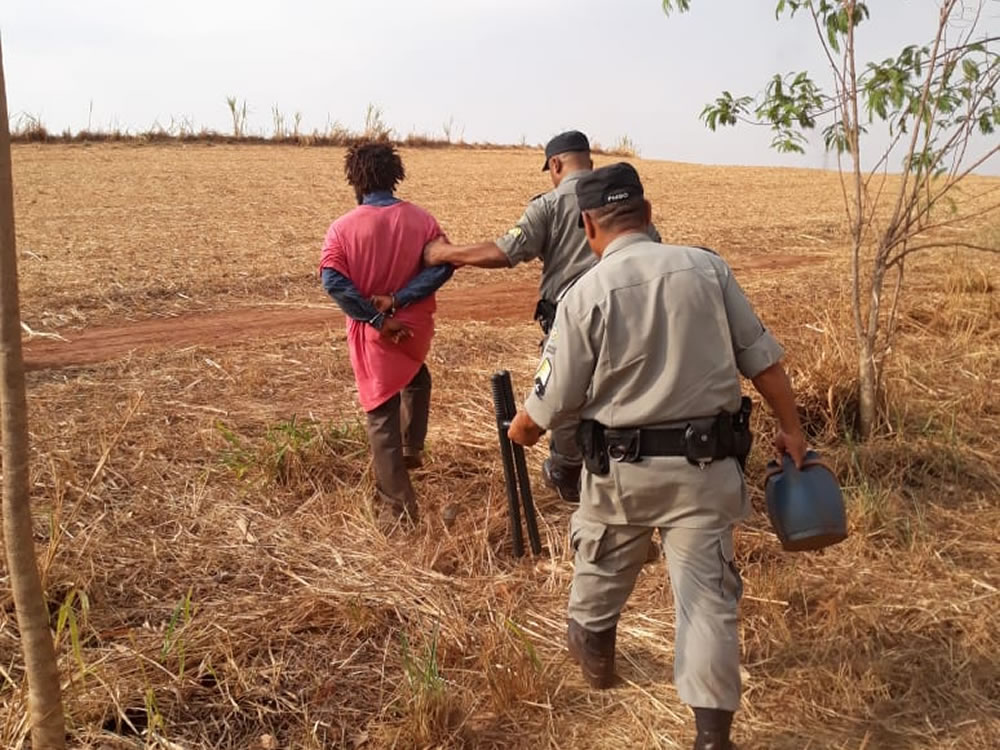 Imagem de Homem preso por incendiar canavial em Santa Helena de Goiás