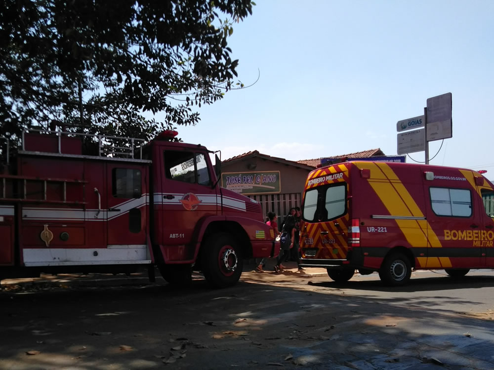 Imagem de Princípio de incêndio assusta funcionários e estudantes de escola em Jataí