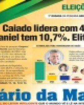 Imagem de Grupom|DM mostra Caiado com 40,2% e Eliton com 9,8%