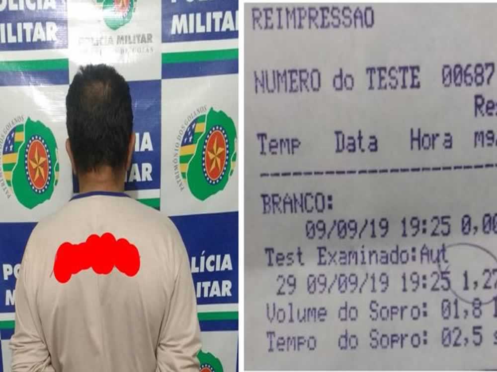 Imagem de Motorista embriagado preso em Santa Helena de Goiás