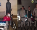 Imagem de PM recupera moto roubada