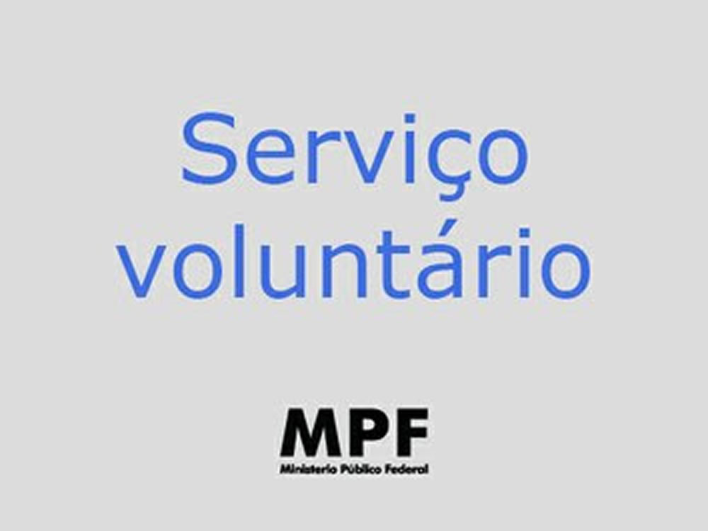 Imagem de MPF abre vagas para serviço voluntário nas suas unidades em Goiás