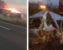 Imagem de Queimada em canavial provoca grave acidente na BR-060