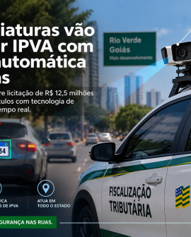Imagem de Goiás prepara viaturas que identificam placas e consultam débitos de IPVA em tempo real