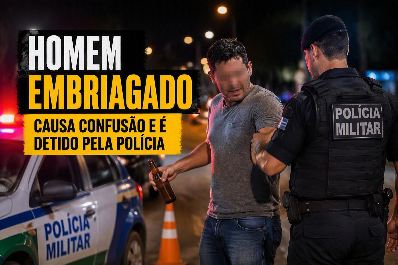 Imagem de Motorista é preso após teste apontar 1,08 mg/L de álcool no Jardim Presidente