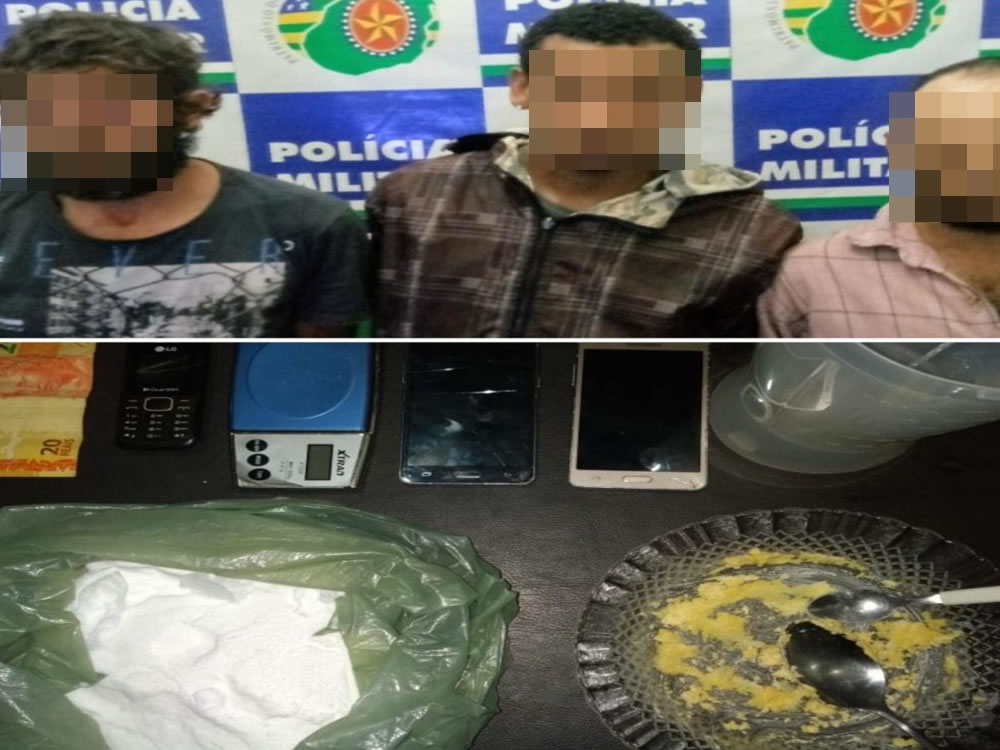 Imagem de Três presos em flagrante por tráfico de drogas