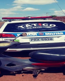 Imagem de PM recupera moto no Monte Sião, em Rio Verde