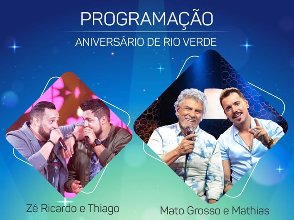 Imagem de Prefeitura de Rio Verde realizará dois shows pelo aniversário da cidade