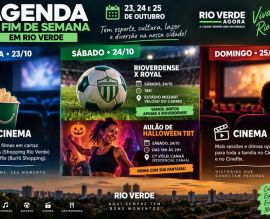 Imagem de Agenda do fim de semana em Rio Verde tem futebol, Halloween e novidades nos cinemas