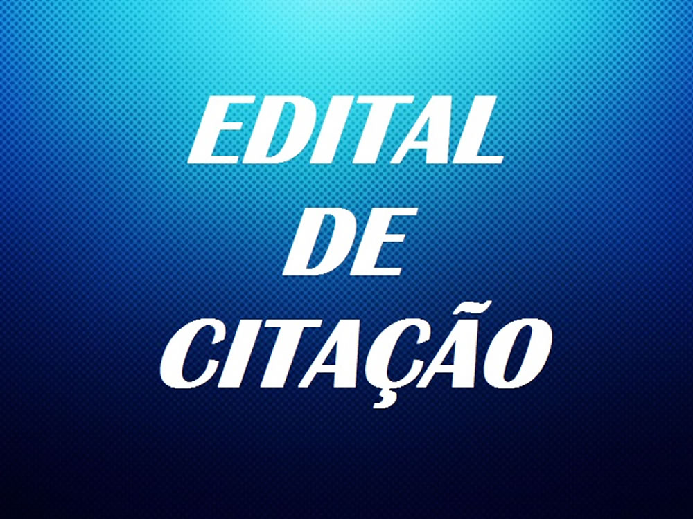 Imagem de Edital de Citação