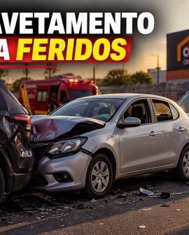 Imagem de Engavetamento envolvendo três veículos deixa feridos em Rio Verde