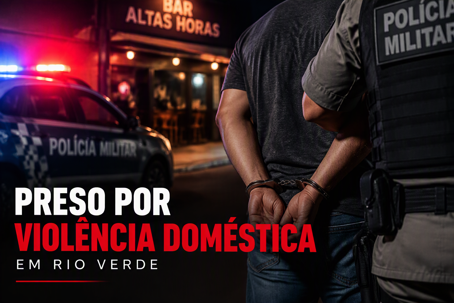 Imagem de Homem é preso após ameaçar companheira durante discussão em Rio Verde
