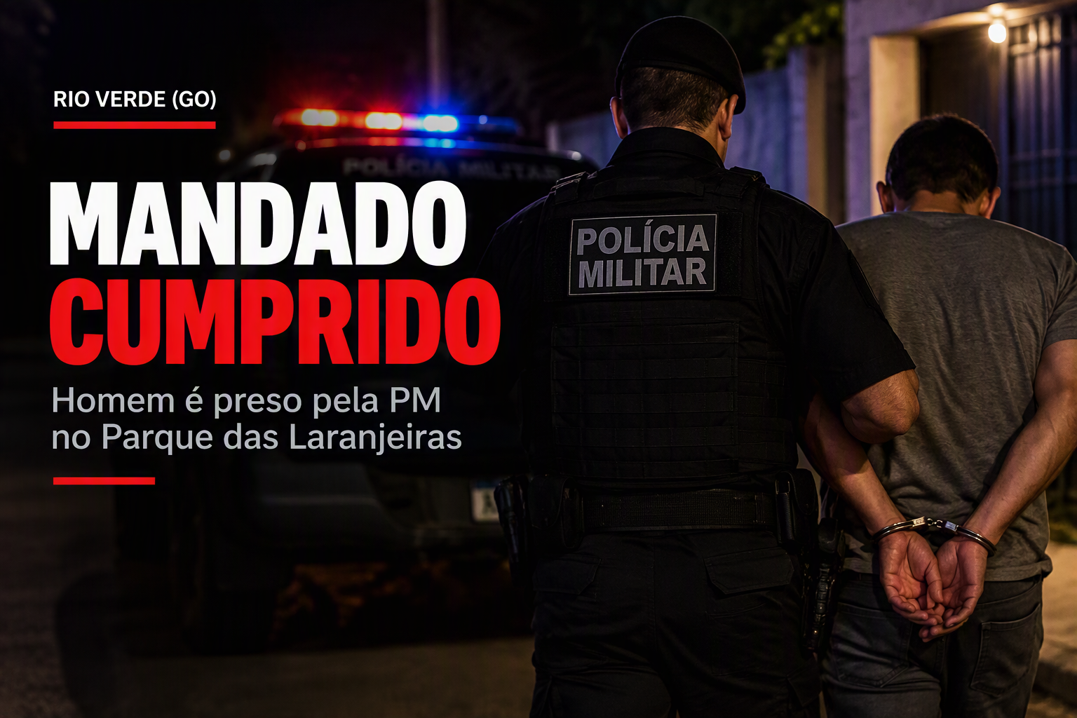 Imagem de Homem com mandado de prisão em aberto é localizado no Parque das Laranjeiras