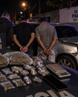 Imagem de Três suspeitos são presos por tráfico de drogas após perseguição em Rio Verde