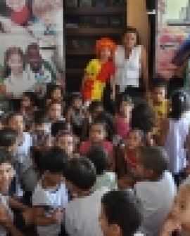 Imagem de Mundo Encantado recebeu Biblioteca Itinerante