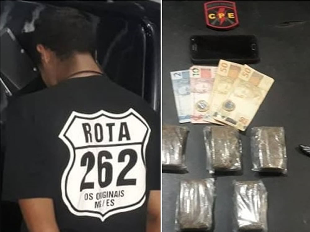 Imagem de Traficante vê policiais, tenta fugir, cai de moto e acaba preso