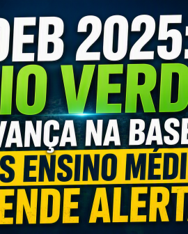 Imagem de Rio Verde avança nos anos iniciais, mas Ensino Médio acende alerta no Ideb 2025