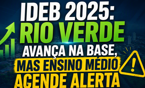 Imagem de Rio Verde avança nos anos iniciais, mas Ensino Médio acende alerta no Ideb 2025