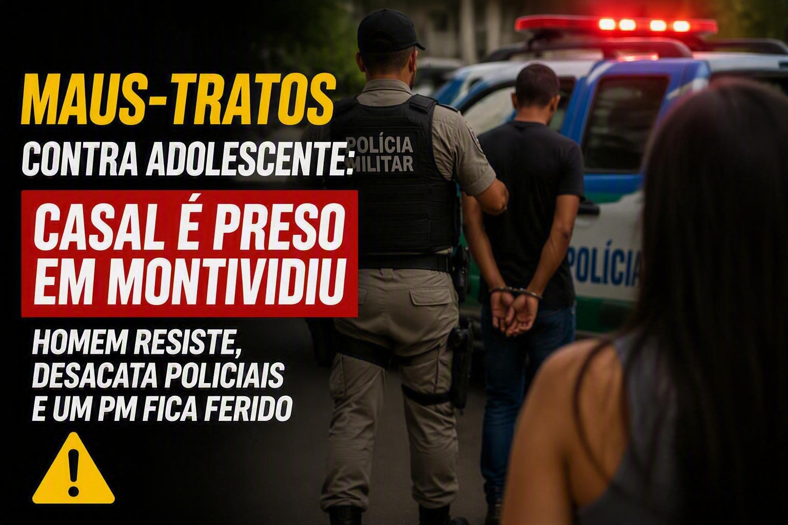 Imagem de Casal é preso suspeito de agredir adolescente em Montividiu