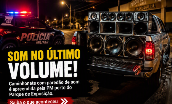 Imagem de Som no último volume termina com caminhonete apreendida em Montividiu