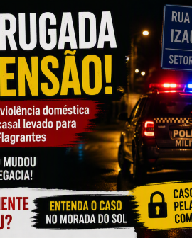 Imagem de Madrugada de tensão na Morada do Sol termina com casal levado à Central de Flagrantes