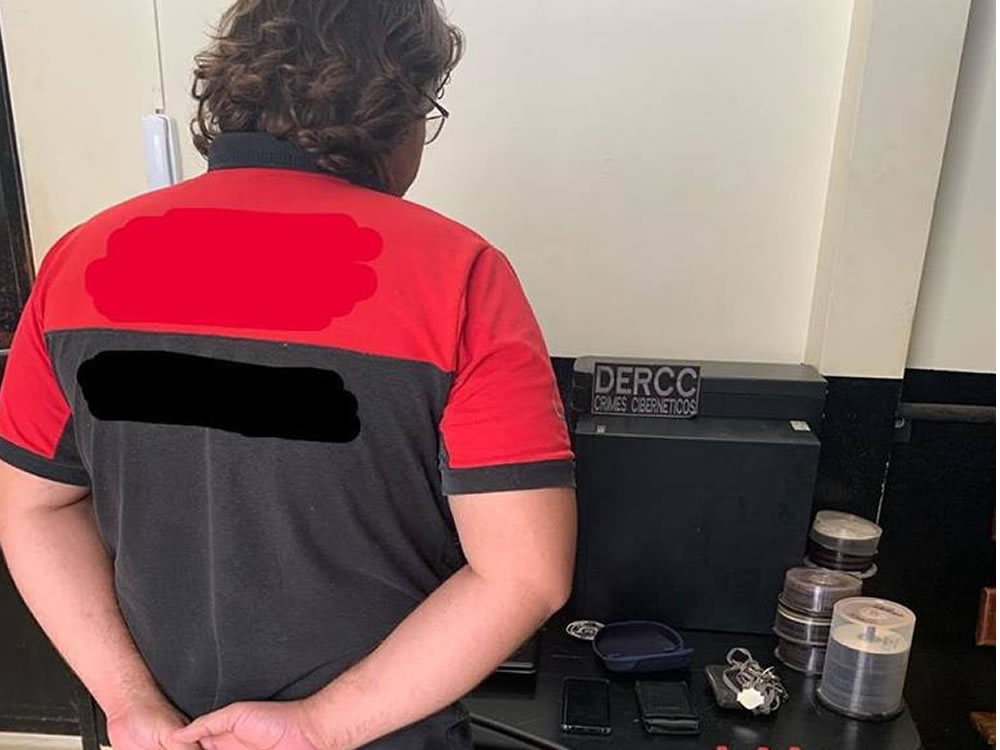 Imagem de Preso empresário que mantinha fotos de pedofilia no computador